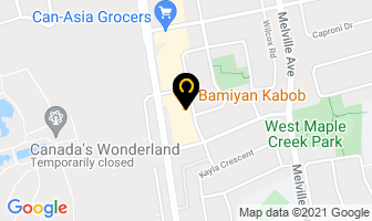 Sultan Kabob in Vaughan map