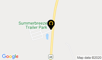 Summerbreeze Trailer Park in Brockville map