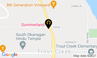 Summerland Motel in Summerland map