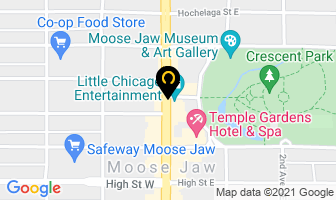 Summit Financial Center in Moose Jaw map