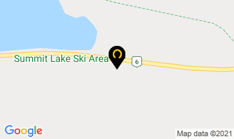 Summit Lake Ski Area in Nakusp map