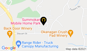 Summokan Mobile Home Park in Summerland map