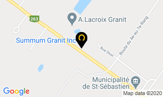 Summum Granit Inc in Saint-sébastien-de-frontenac map
