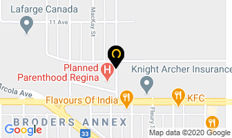 Sun & Scissors Salon in Regina map