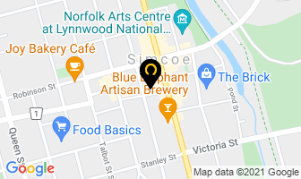 Sun Life Financial in Simcoe map