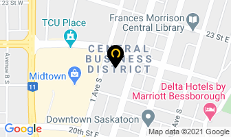Sun Life Financial Pcs Tower in Saskatoon map