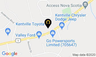 Sun Valley Motel in Kentville map