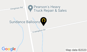Sundance Balloons in Belmont map