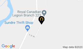 Sundre Auto Body in Sundre map