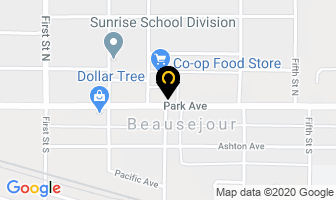 Sunova Credit Union in Beausejour map