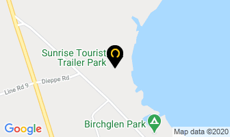 Sunrise Tourist Trailer Park in Hamilton map