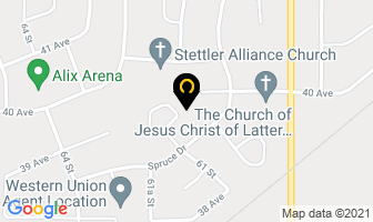 Sunset Cleaners in Stettler map
