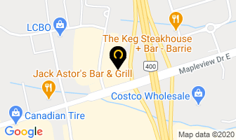 Sunset Grill in Barrie map