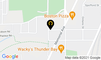Sunset Signs in Thunder Bay map