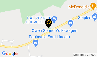 Sunset Strip Veterinary Clinic in Owen Sound map