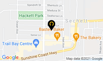 Sunshine Coast Assn For Community Living Administration in Sechelt map