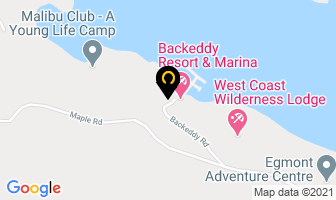Sunshine Coast Tours in Madeira Park map
