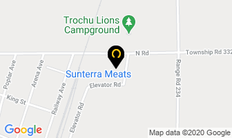 Sunterra Meats Ltd in Trochu map