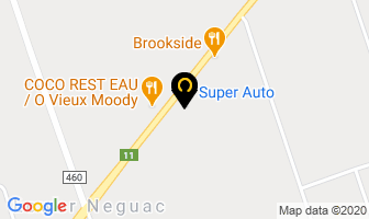Super Auto Inc in Neguac map