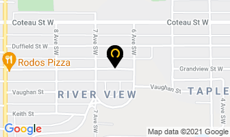 Super Brite Cleaners in Moose Jaw map