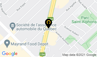 Super Rock Salon Inc in Brossard map