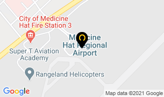 Super T Aviation Academy in Medicine Hat map