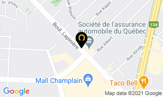 Superclub Videotron in Brossard map