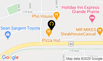 Superior Wash in Grande Prairie map