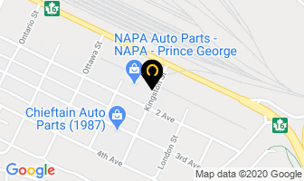 Superior Woodworks in Prince George map