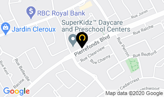 Superkidz Daycare Centers in Pierrefonds map