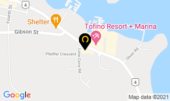 Surf Sister Surf School in Tofino map