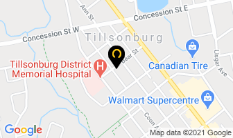 Surgeon's Office in Tillsonburg map