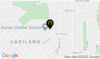 Suzuki Charter School After School Care in Edmonton map