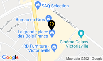Suzy Shier in Victoriaville map