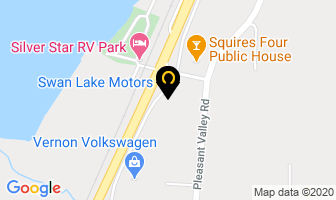 Swan Lake Motors in Vernon map