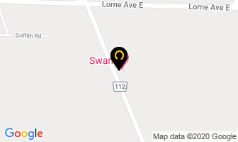 Swan Motel in Stratford map