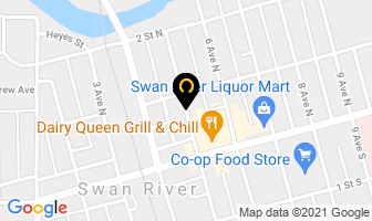 Swan River Adult Education Program in Swan River map