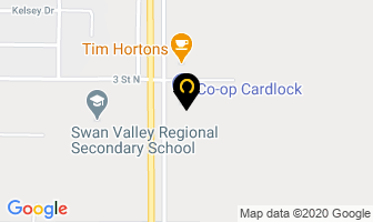 Swan Valley Co-Op in Swan River map
