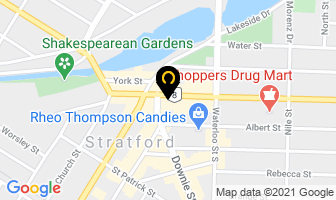 Swanson's Jewellers in Stratford map