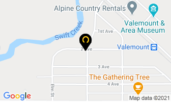 Swift Creek Motel in Valemount map