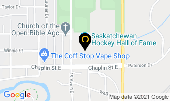 Swift Current Curling Club in Swift Current map