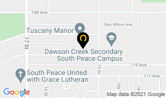 Syler Holdings Inc in Dawson Creek map