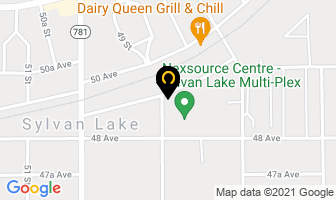 Sylvan Lake Arena in Sylvan Lake map