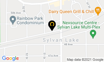 Sylvan Lake Homes in Sylvan Lake map