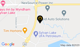 Sylvan Lake Self Storage in Sylvan Lake map