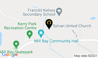 Sylvan United Church in Mill Bay map