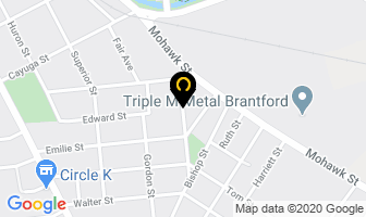Symes Catering in Brantford map