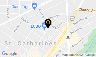 Symetric Productions in St. Catharines map