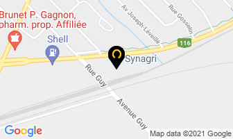 Synagri in Saint-Hyacinthe map