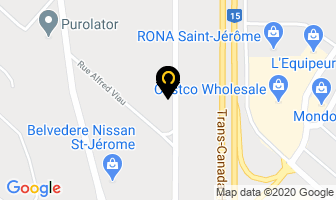 Synergie V3 Inc in Saint-Jérôme map